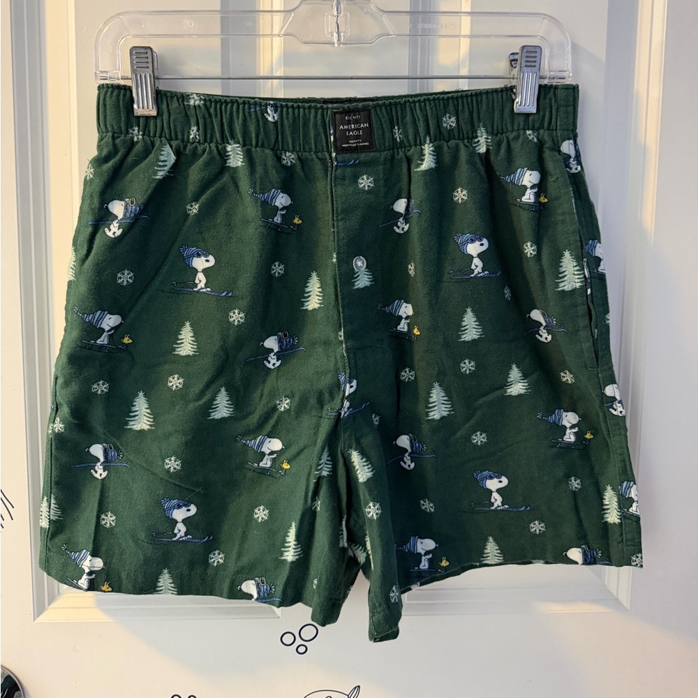 American Eagle Outfitters Green Snoopy Boxers
